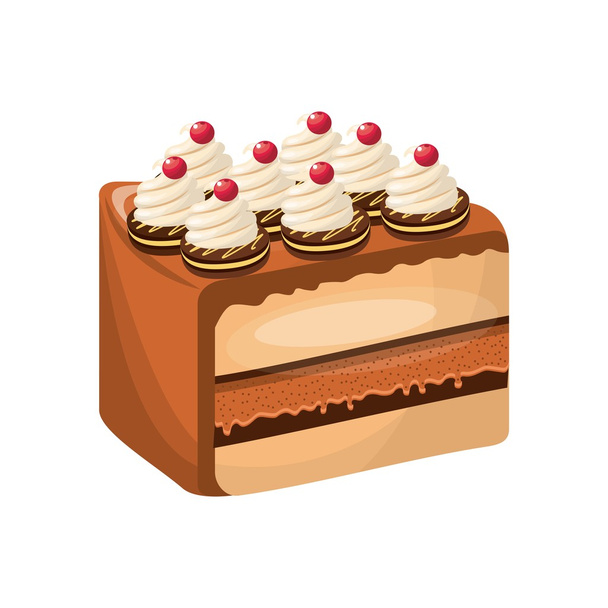 Cake icon. Bakery design. Vector graphic - Vector, Image