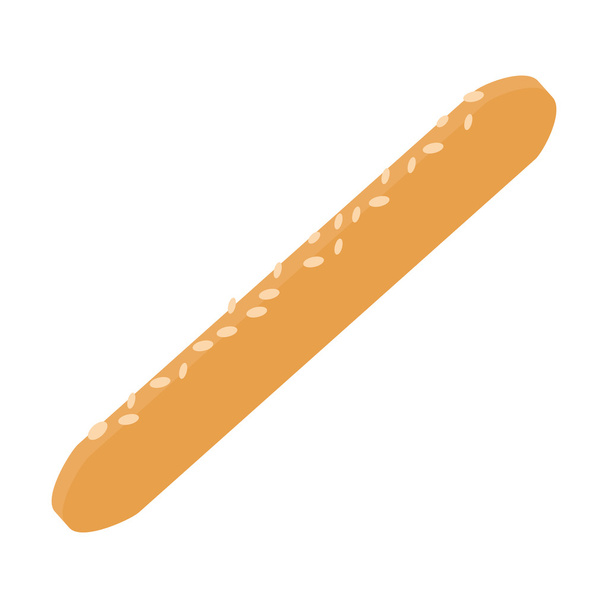 kenyér stick bakey ikon - Vektor, kép