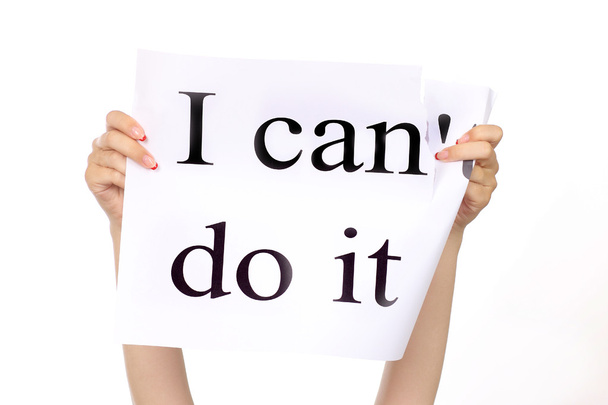 I can do it for yourself concept belief, positive attitude and motivation - Photo, Image