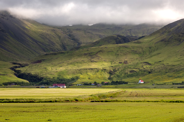 View at mountain landscape in Iceland - Fotó, kép