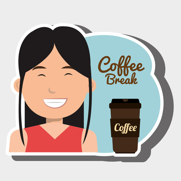 design icona persone e caffè
 - Vettoriali, immagini