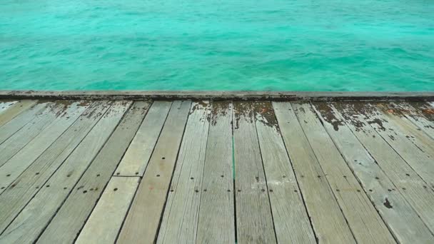 dek op mooie Maldiven island - Video