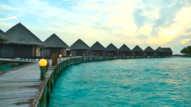 Az óceán gyönyörű Maldív-szigetek sziget - Felvétel, videó