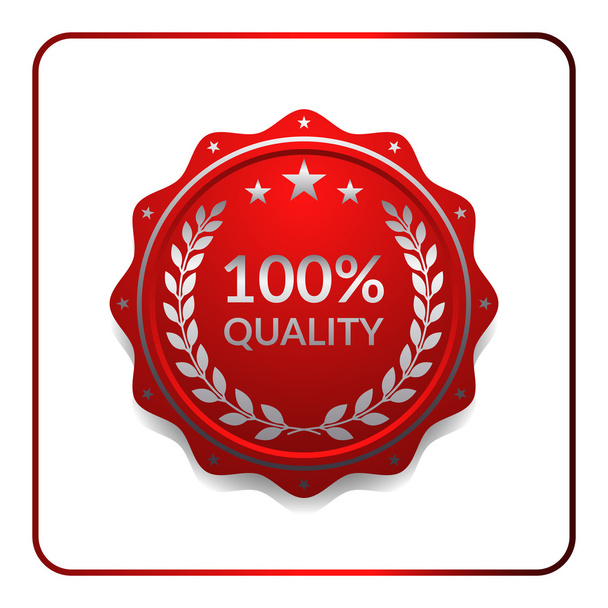Seal award red icon medal - Vector, afbeelding
