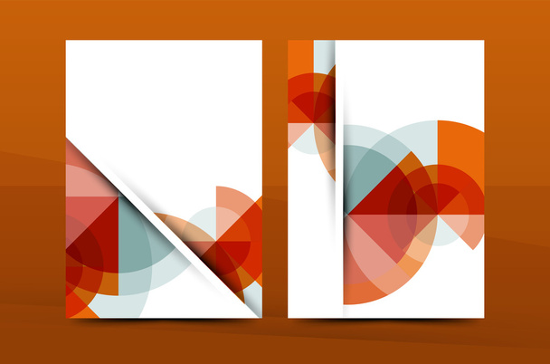 Geometric mosaic design, a4 size business corporate correspondence letter cover - Vektor, kép