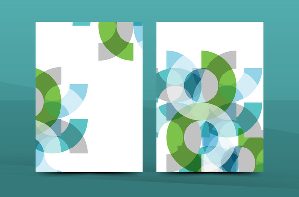Geometriai mozaikos design, A4-es méretű üzleti vállalati levelezés betű fedél - Vektor, kép