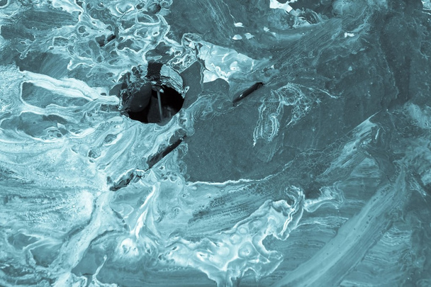 abstracto indistinto moteado fondo azul con un agujero
 - Foto, imagen