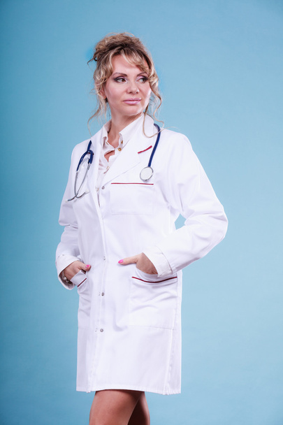 Middle aged female medical doctor. - Фото, изображение
