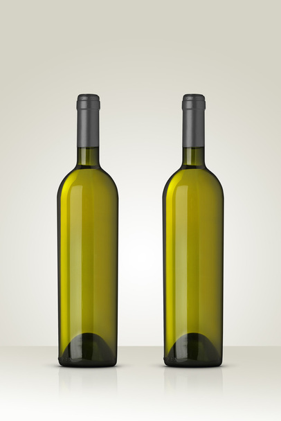 mockup white wine bottle - Photo, image