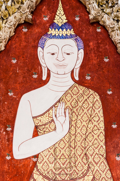 Buddha paintings on concrete board - Foto, immagini