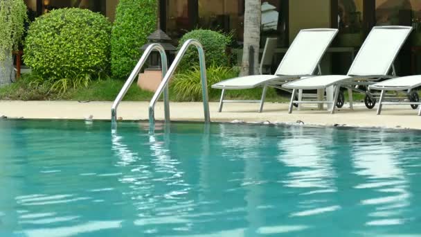 swimming pool in hotel - Footage, Video