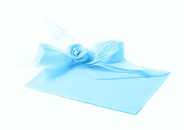 Paper envelope decorated with the bow - Photo, Image