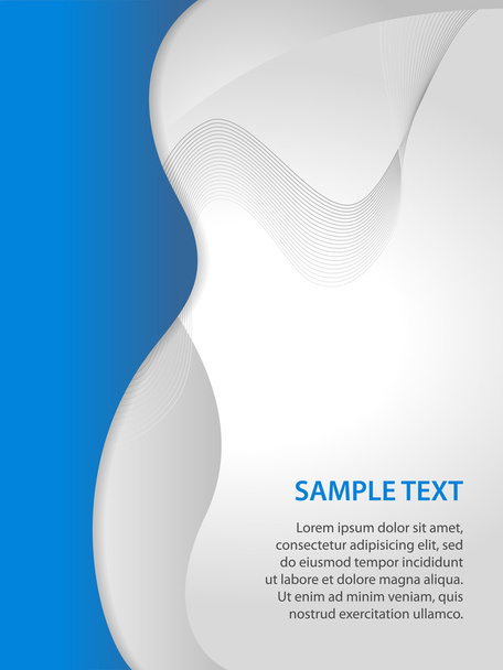 Blue vector business background - Vector, Image