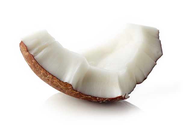 Кокосовий шматок ізольований на білому
 - Фото, зображення