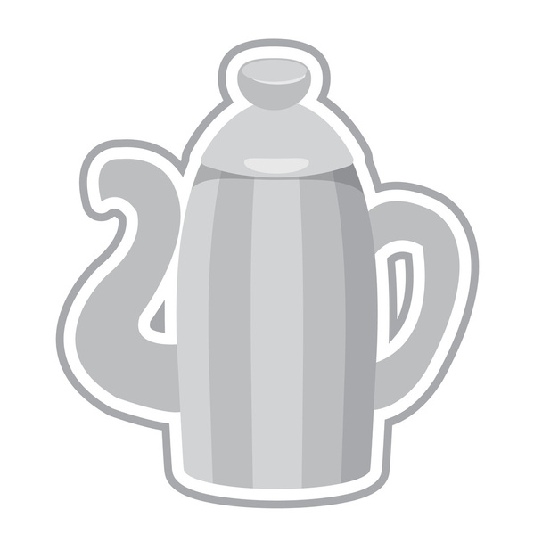 Kettle for coffee or cocoa. - Vector, Imagen