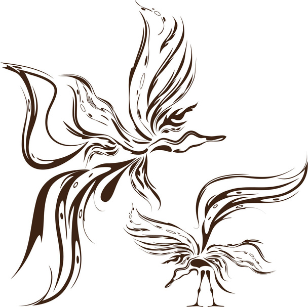 Pájaro de fantasía
 - Vector, imagen