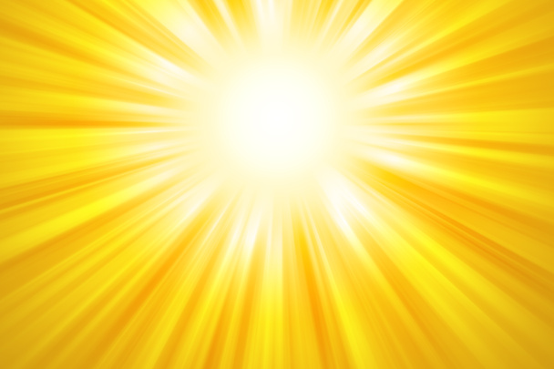Gouden zonnestralen achtergrond - Foto, afbeelding