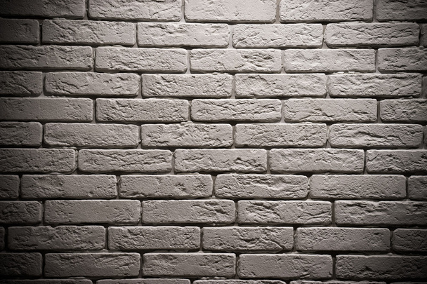 Weiße Ziegelmauer - Foto, Bild