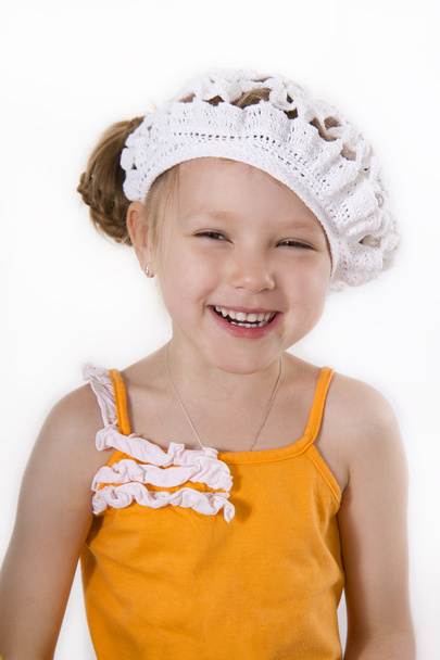 Cheerful little girl smile. - Фото, зображення