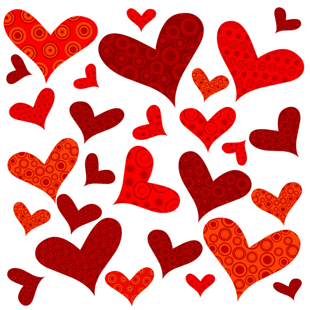 День святого Валентина фон с сердцами, оберточной бумагой
 - Фото, изображение
