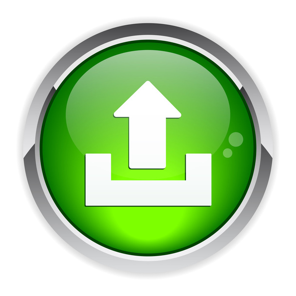 Bouton web arrow download icon - Вектор, зображення