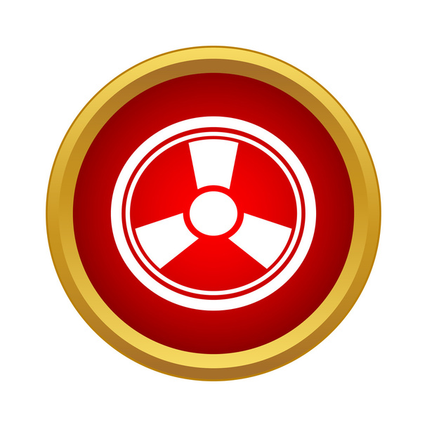 Radiation icon, simple style - Vector, afbeelding