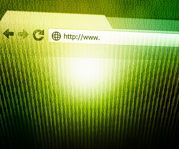 Browser-Technologie Konzept grüner Hintergrund - Foto, Bild