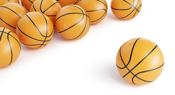achtergrond basketbal ballls - Foto, afbeelding