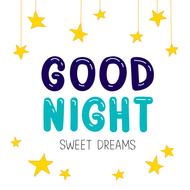 Quote Good night. Sweet Dreams.  - Vecteur, image