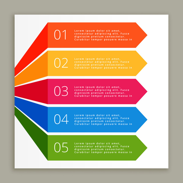 colors infographic steps banners - Vecteur, image