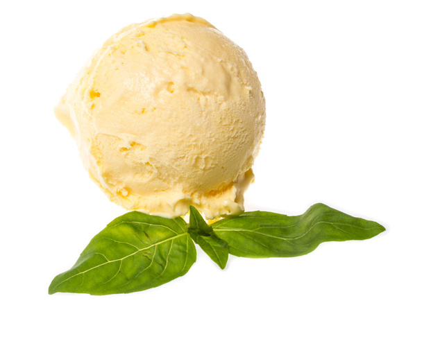 Boule de crème glacée au citron
 - Photo, image
