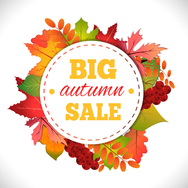 Big autumn sale - Vektor, kép