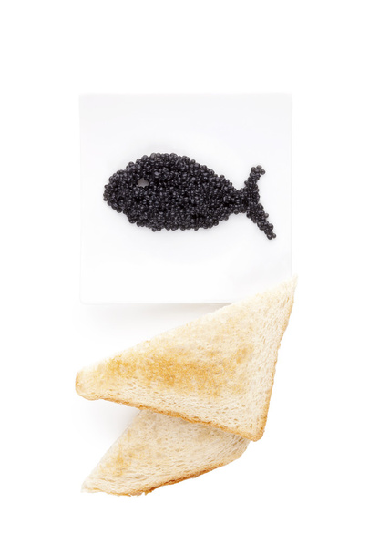 Delicious black caviar.  - Photo, Image