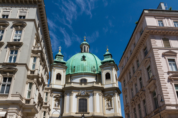 Wiedeń, austria - słynny peterskirche (Kościół Świętego Piotra) - Zdjęcie, obraz