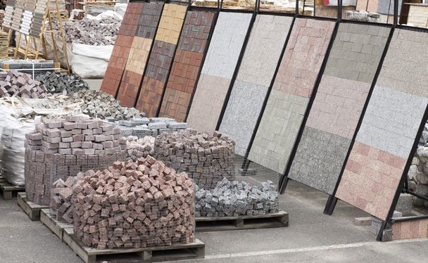 textura de losa de pavimentación de granito de color, material de construcción
 - Foto, imagen