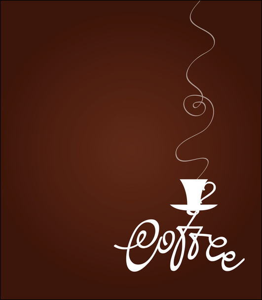 oncept for the menu Coffee. - Vector, Image