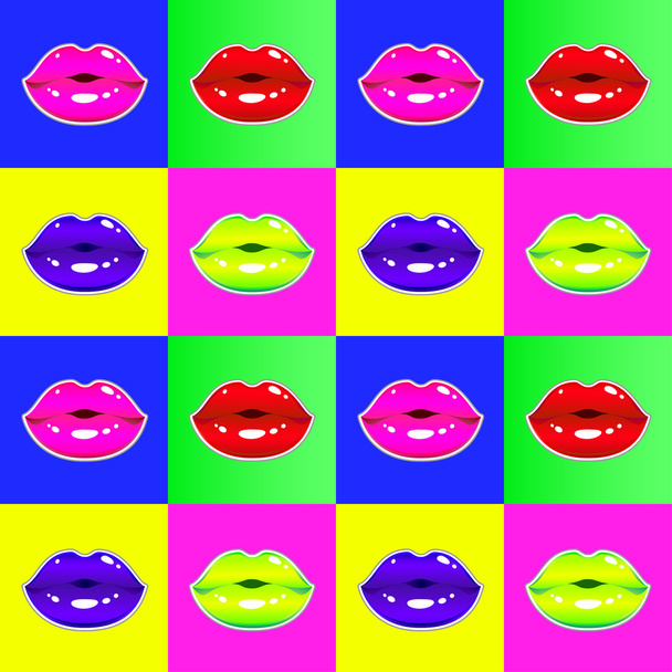 Pattern Summer Kiss - Vector, Image