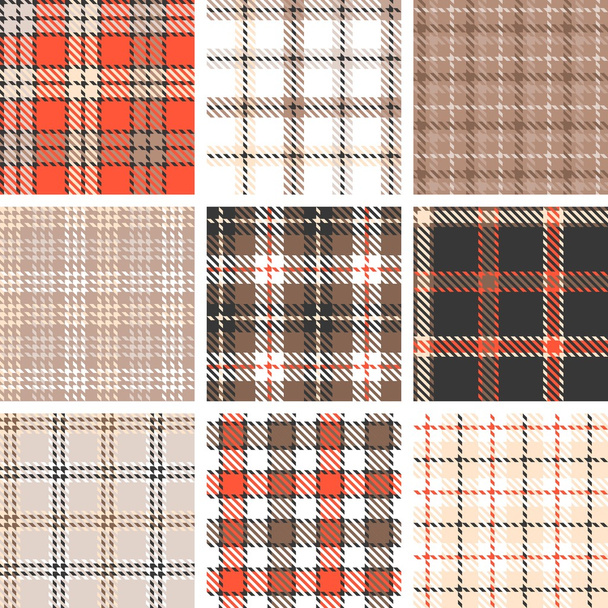 plaid seamless pattern background, symmetrical - Vector, Image