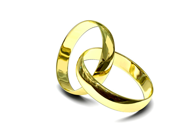 Dos anillos de oro
 - Foto, imagen