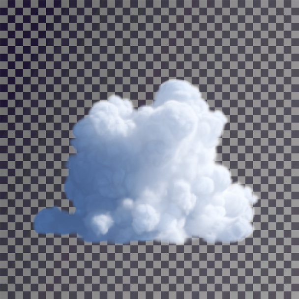 cloud on a transparent background, isolated - Photo, Image