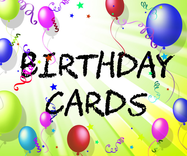 Картки на день народження представляють веселі вітання та радість
 - Фото, зображення