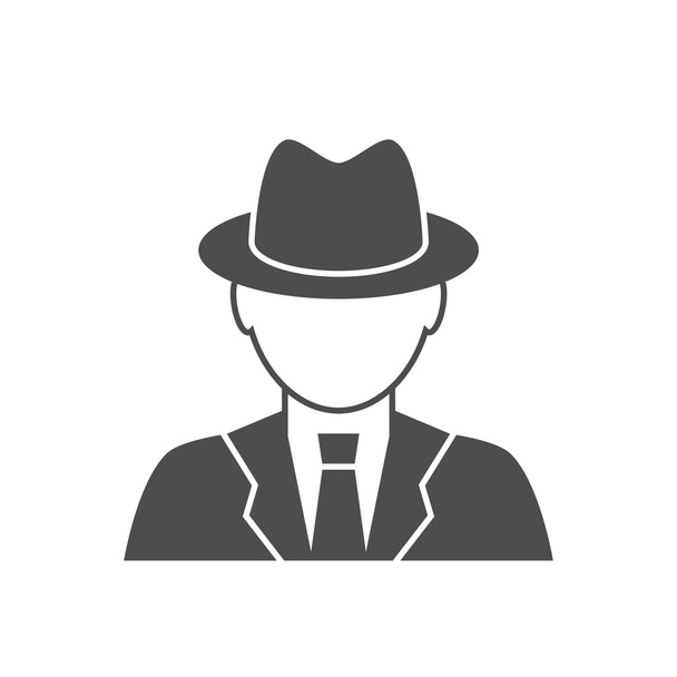 Detective avatar icon - Vektor, kép