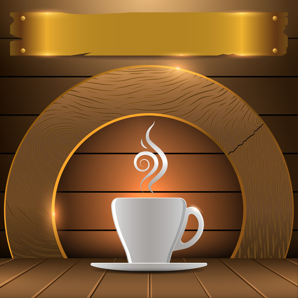 プレミアム コーヒーのロゴ - ベクター画像