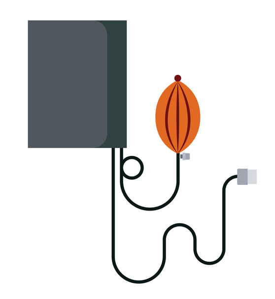 vérnyomás mérő elszigetelt ikon tervezés - Vektor, kép