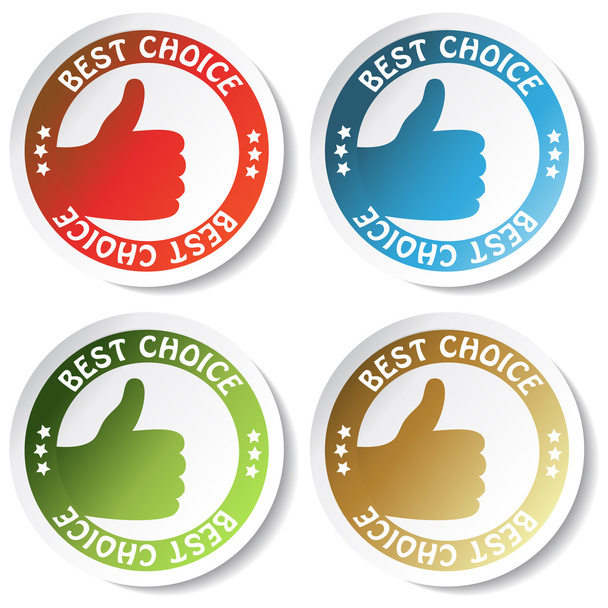 Vector sticker - best choice - ベクター画像