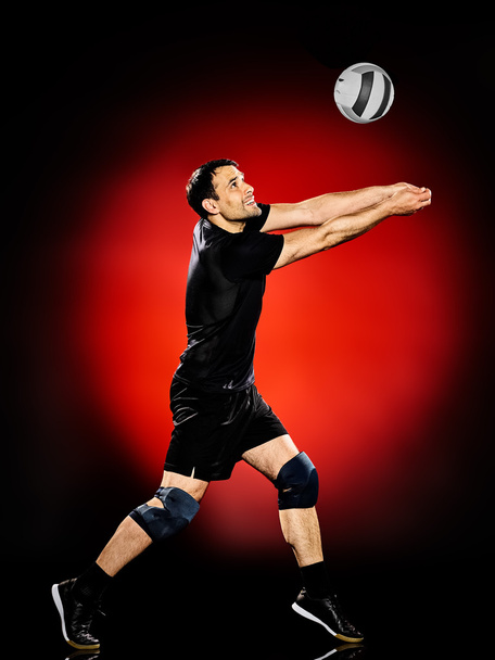 volley ball player man isolated - Foto, immagini