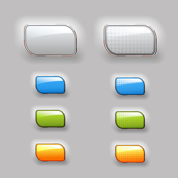 Vector shiny buttons - Vector, afbeelding