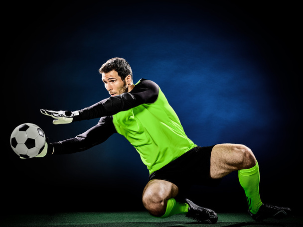 goalkeeper soccer man isolated - Фото, изображение