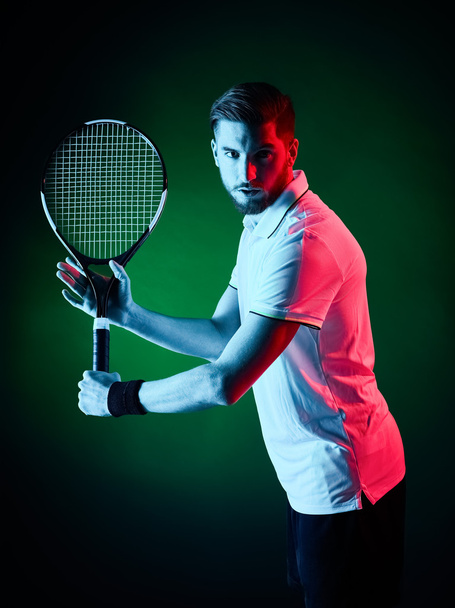 tennis player man isolated - Photo, image