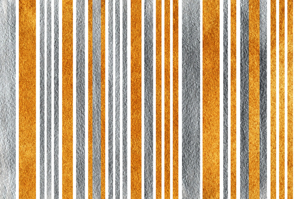 Golden and silver striped background. - Photo, Image